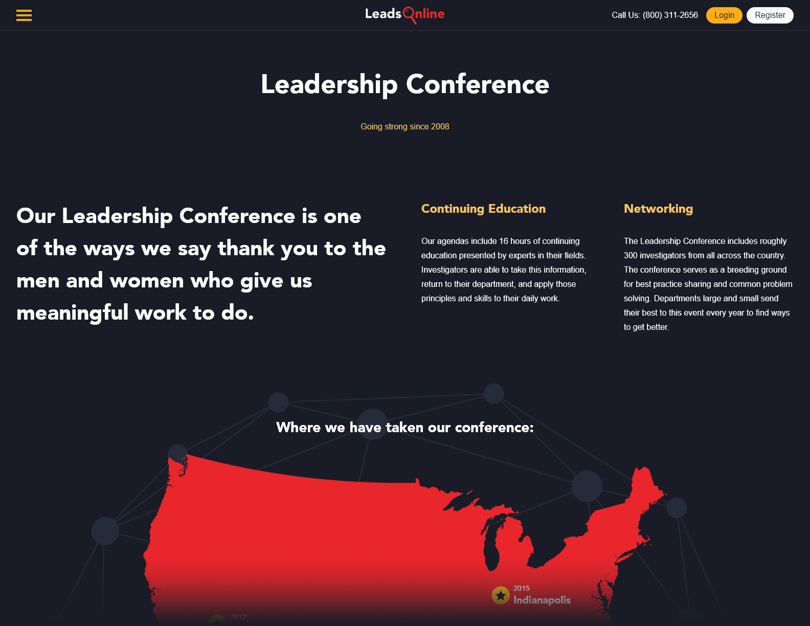 LeadsOnline Marketing Website Redesign - Internal Page