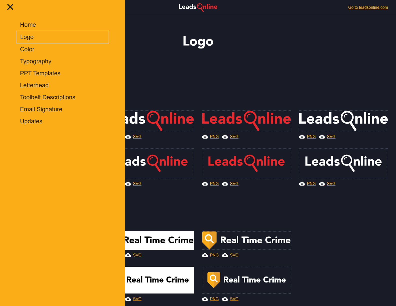 UNIFORM Portal - Navigation